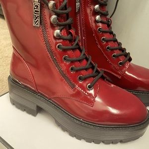 Guess boots red